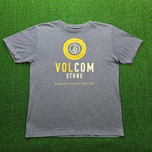 Volcom Gray T-Shirt with Yellow Logo